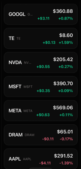 Quick Watchlist
